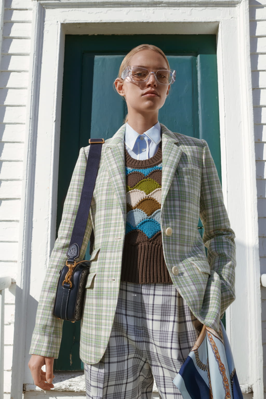 Fashion Week New York Spring/Summer 2021 look 11 from the Tory Burch collection womenswear