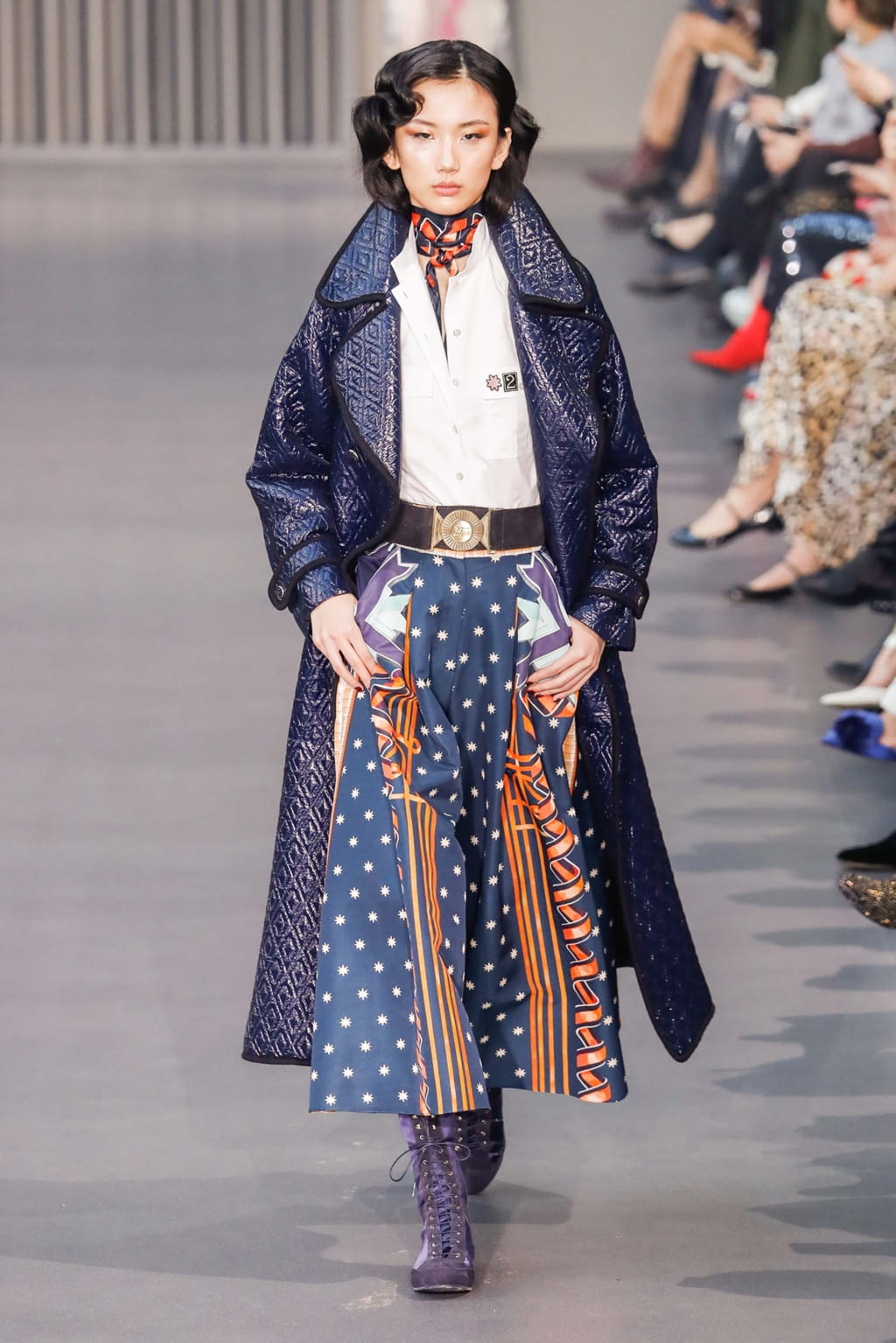 Fashion Week London Fall/Winter 2018 look 15 from the Temperley London collection womenswear
