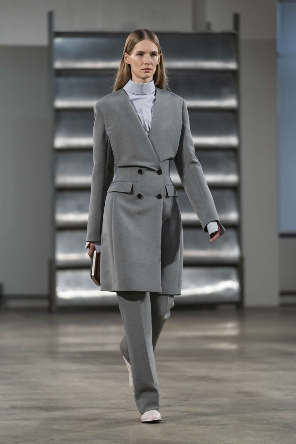 Fashion Week New York Fall/Winter 2019 look 3 from the The Row collection 女装