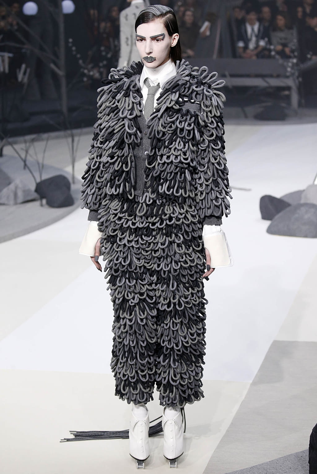 Fashion Week New York Fall/Winter 2017 look 3 from the Thom Browne collection 女装