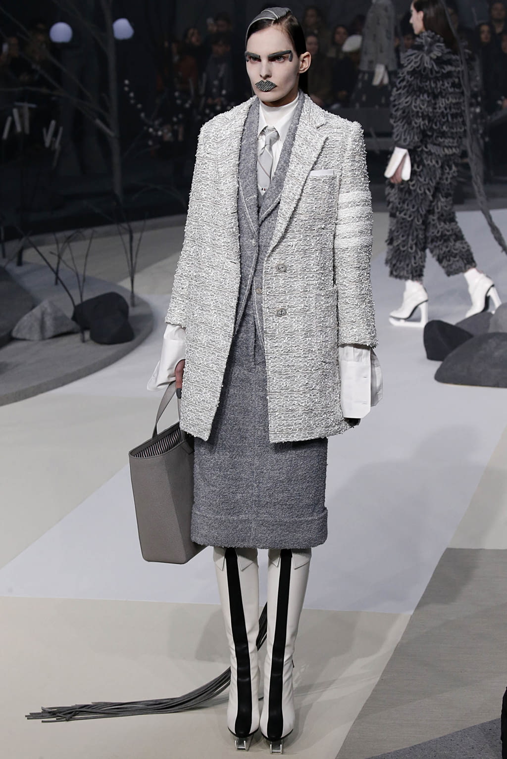 Fashion Week New York Fall/Winter 2017 look 4 from the Thom Browne collection womenswear