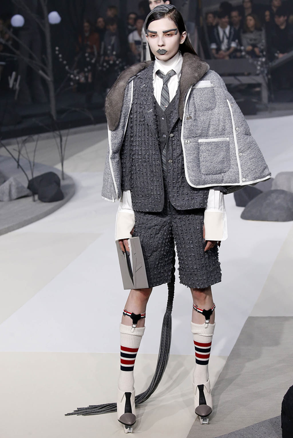 Fashion Week New York Fall/Winter 2017 look 6 from the Thom Browne collection womenswear