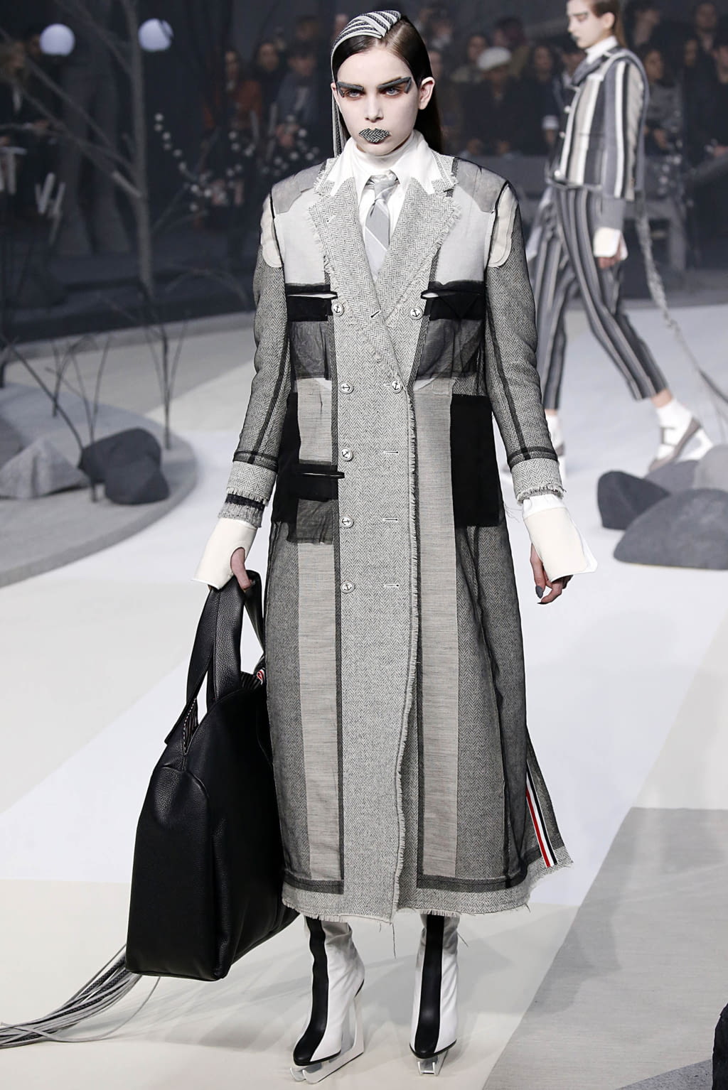 Fashion Week New York Fall/Winter 2017 look 7 from the Thom Browne collection 女装