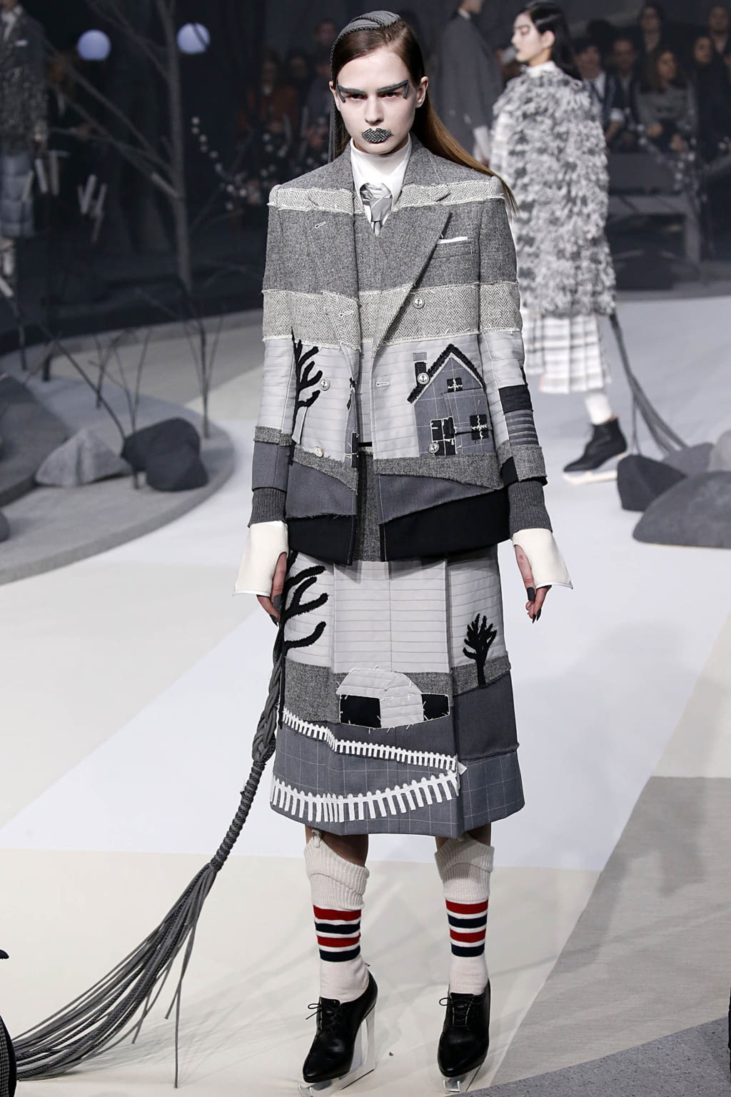 Fashion Week New York Fall/Winter 2017 look 17 from the Thom Browne collection 女装