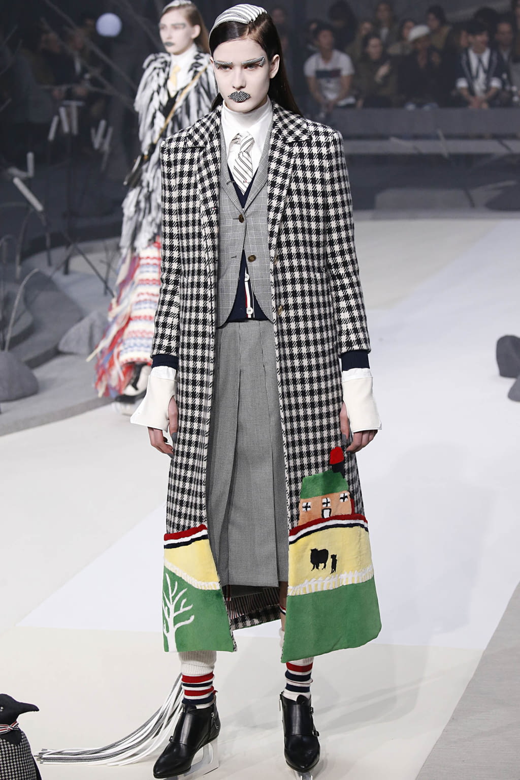 Fashion Week New York Fall/Winter 2017 look 33 from the Thom Browne collection 女装