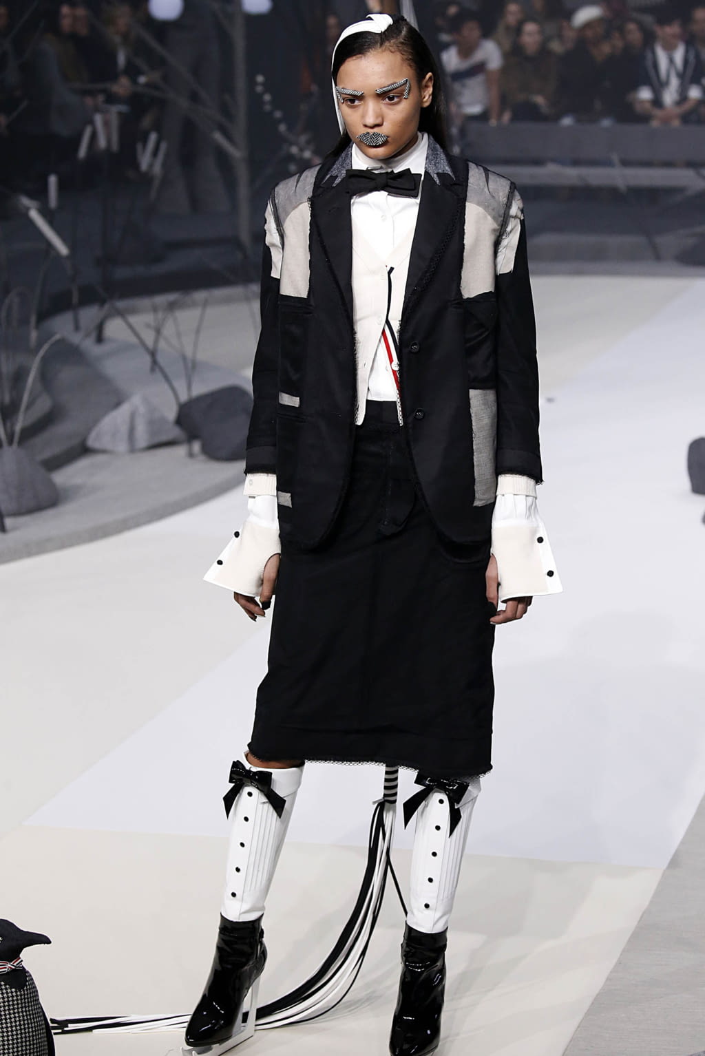 Fashion Week New York Fall/Winter 2017 look 47 from the Thom Browne collection 女装