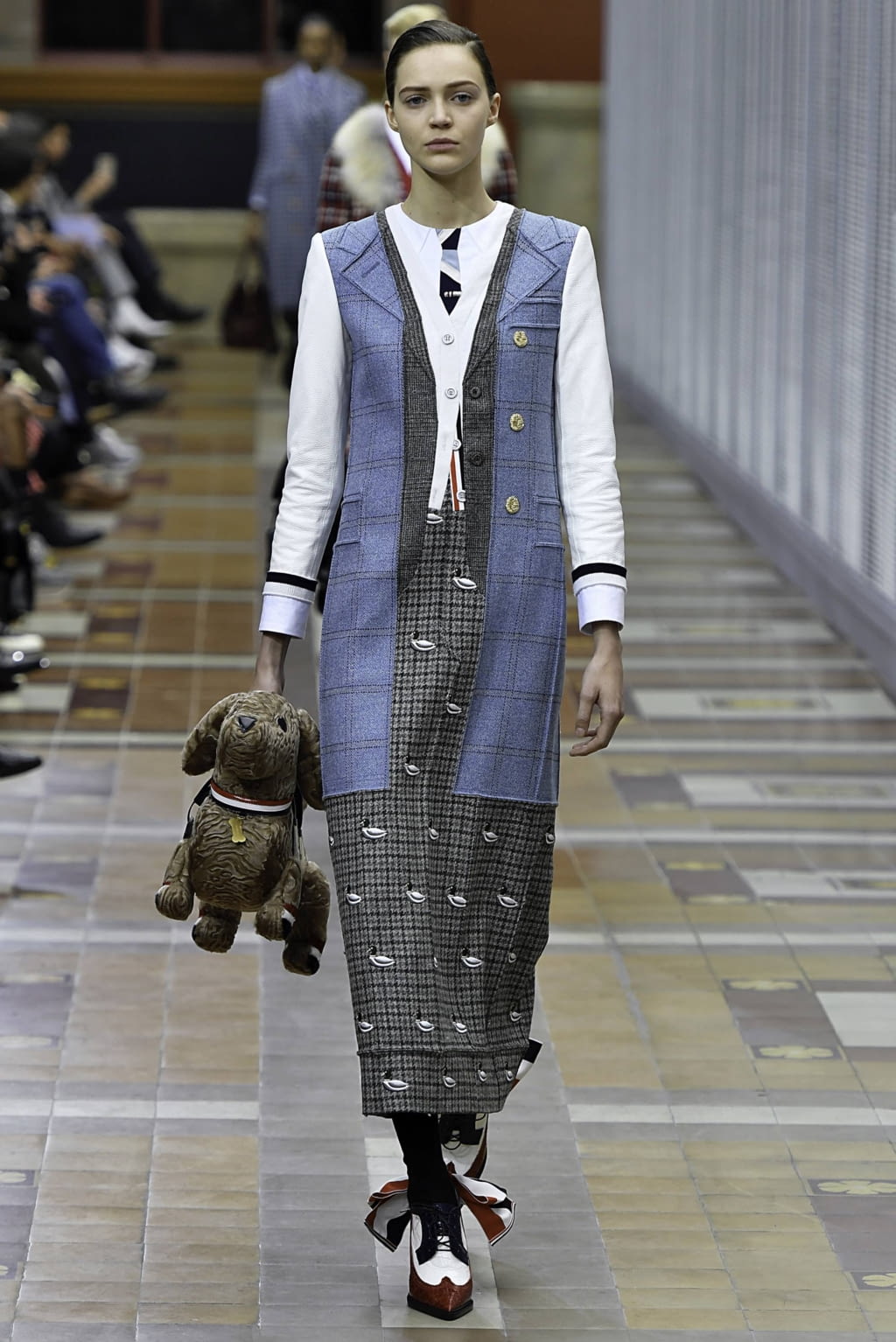 Fashion Week Paris Fall/Winter 2019 look 36 from the Thom Browne collection 女装