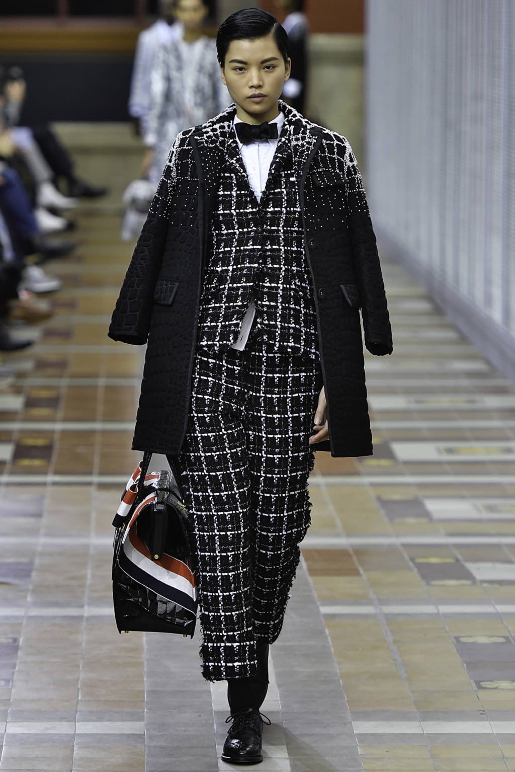 Fashion Week Paris Fall/Winter 2019 look 49 from the Thom Browne collection 女装