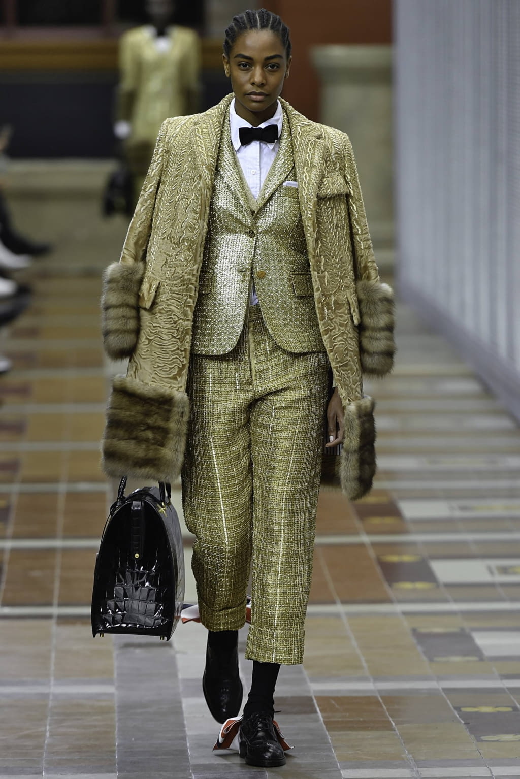 Fashion Week Paris Fall/Winter 2019 look 56 from the Thom Browne collection 女装