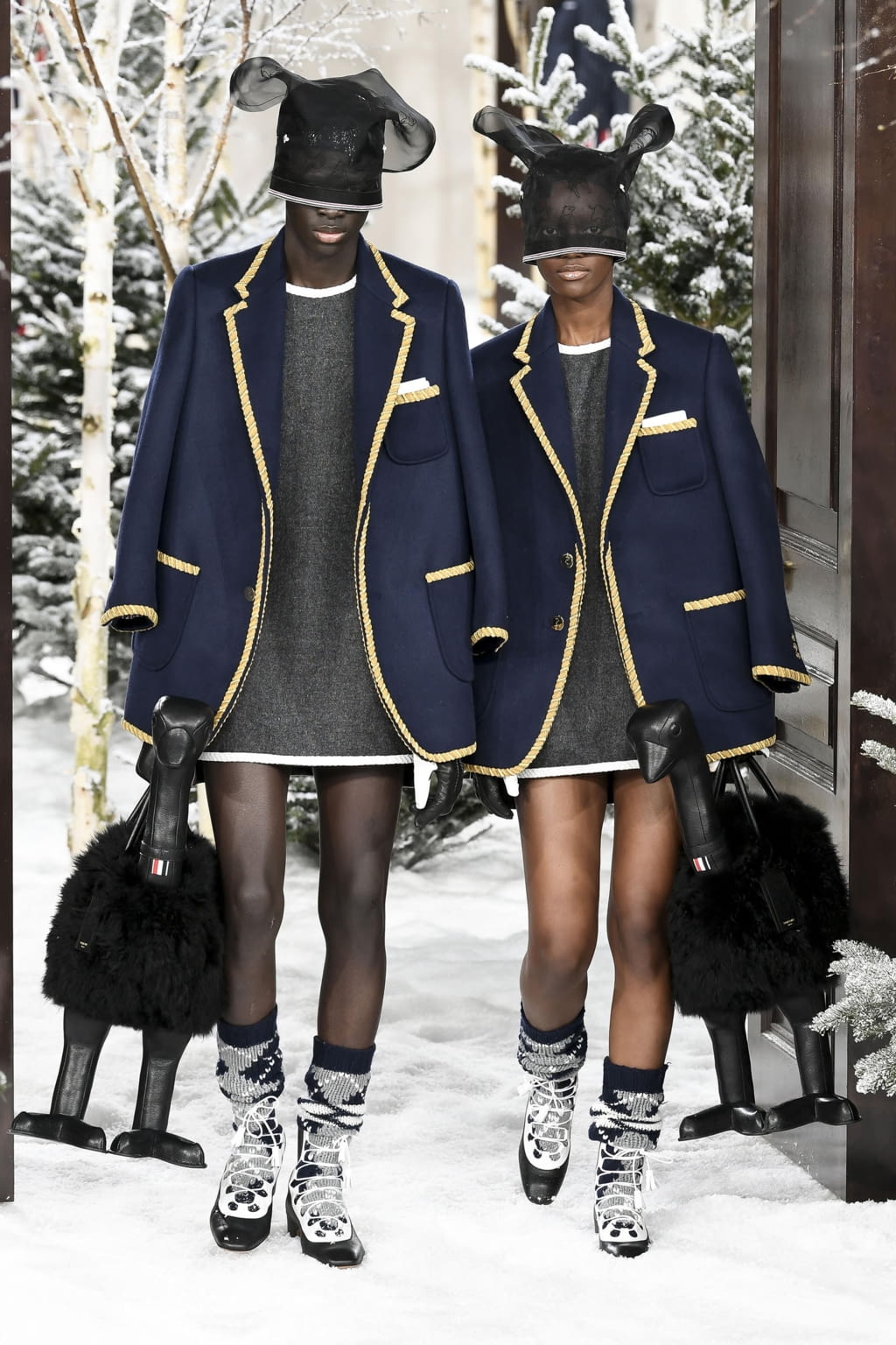 Fashion Week Paris Fall/Winter 2020 look 19 from the Thom Browne collection womenswear