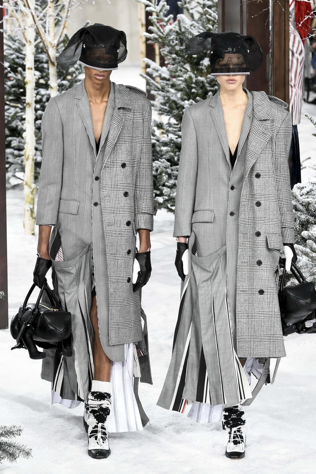Fashion Week Paris Fall/Winter 2020 look 24 from the Thom Browne collection womenswear