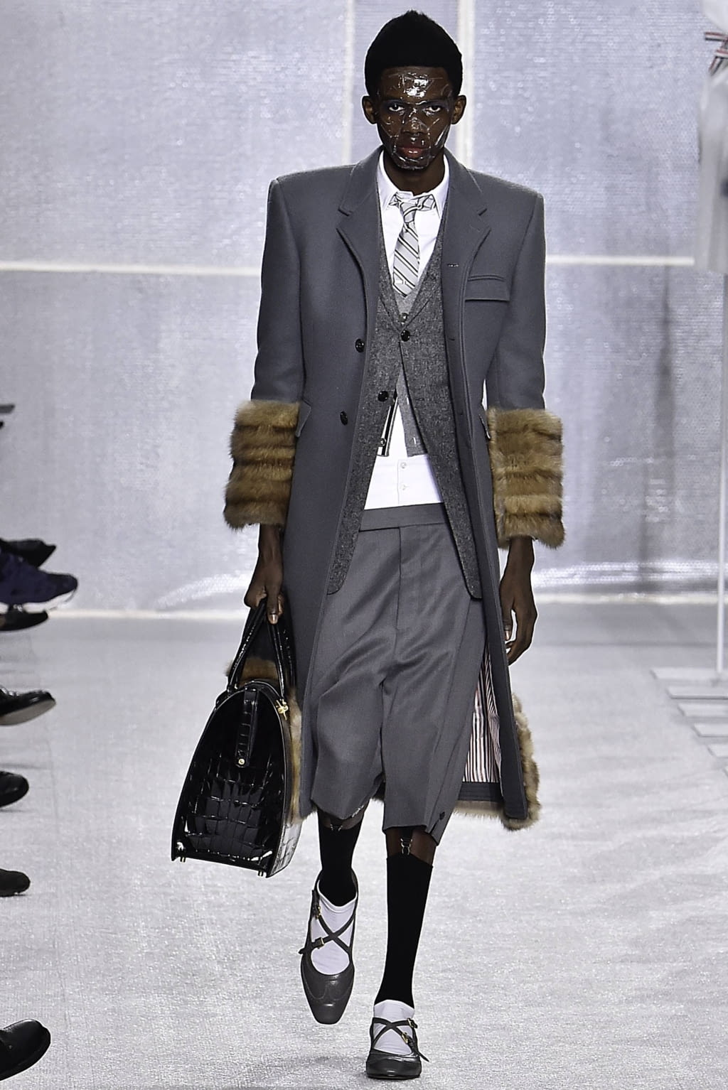 Fashion Week Paris Fall/Winter 2019 look 7 from the Thom Browne collection 男装