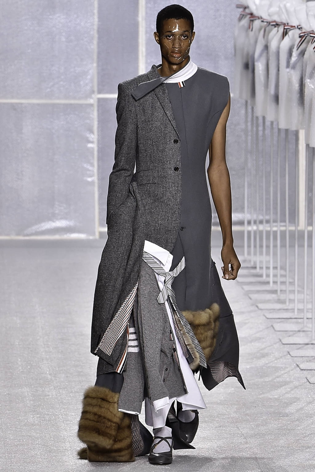 Fashion Week Paris Fall/Winter 2019 look 9 de la collection Thom Browne menswear