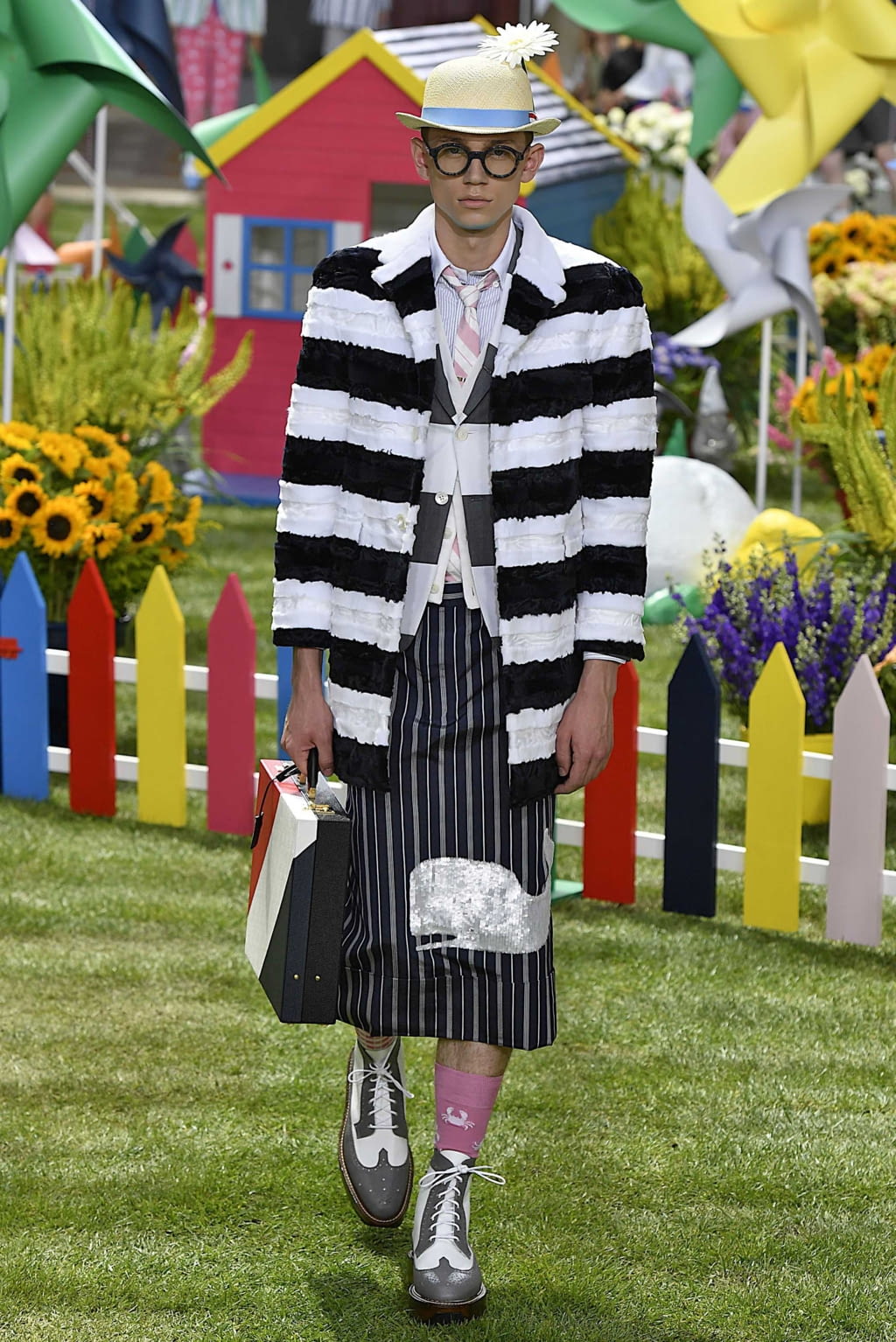 Fashion Week Paris Spring/Summer 2019 look 35 from the Thom Browne collection menswear