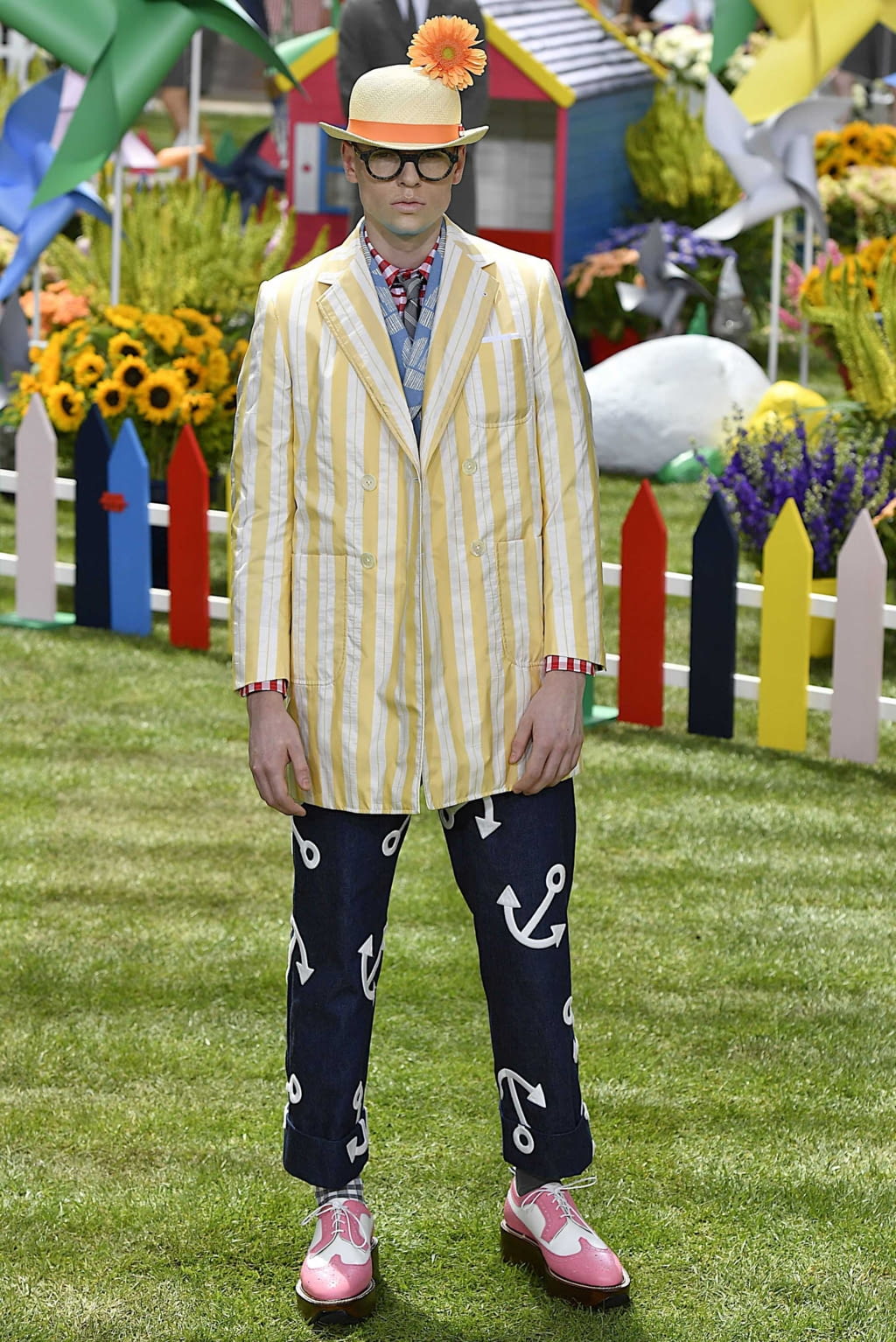Fashion Week Paris Spring/Summer 2019 look 50 from the Thom Browne collection 男装
