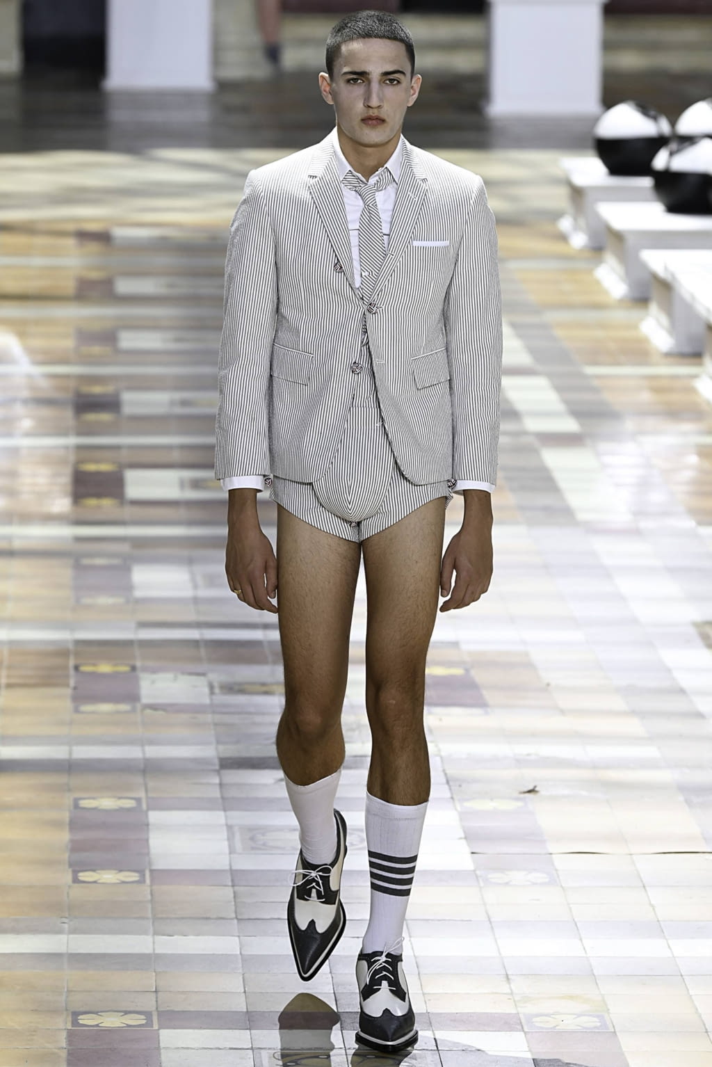 Fashion Week Paris Spring/Summer 2020 look 12 from the Thom Browne collection menswear