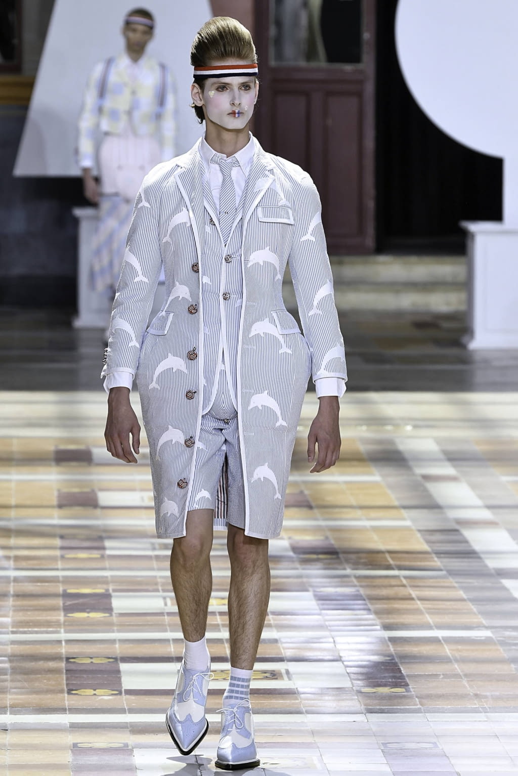 Fashion Week Paris Spring/Summer 2020 look 18 from the Thom Browne collection 男装