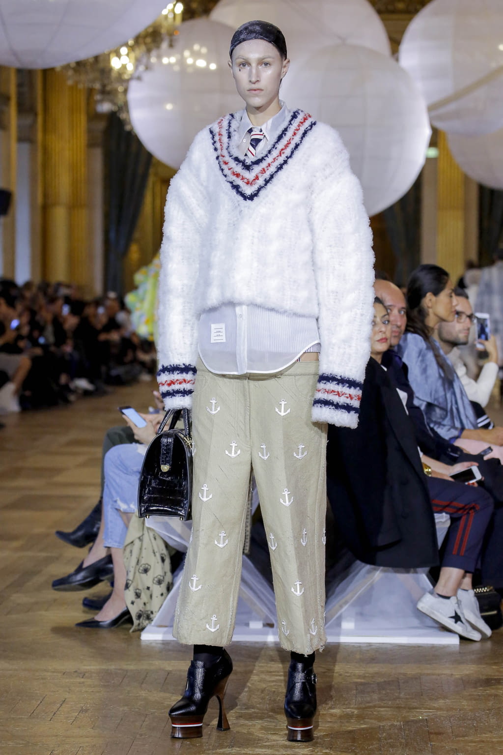 Fashion Week Paris Spring/Summer 2018 look 13 from the Thom Browne collection 女装