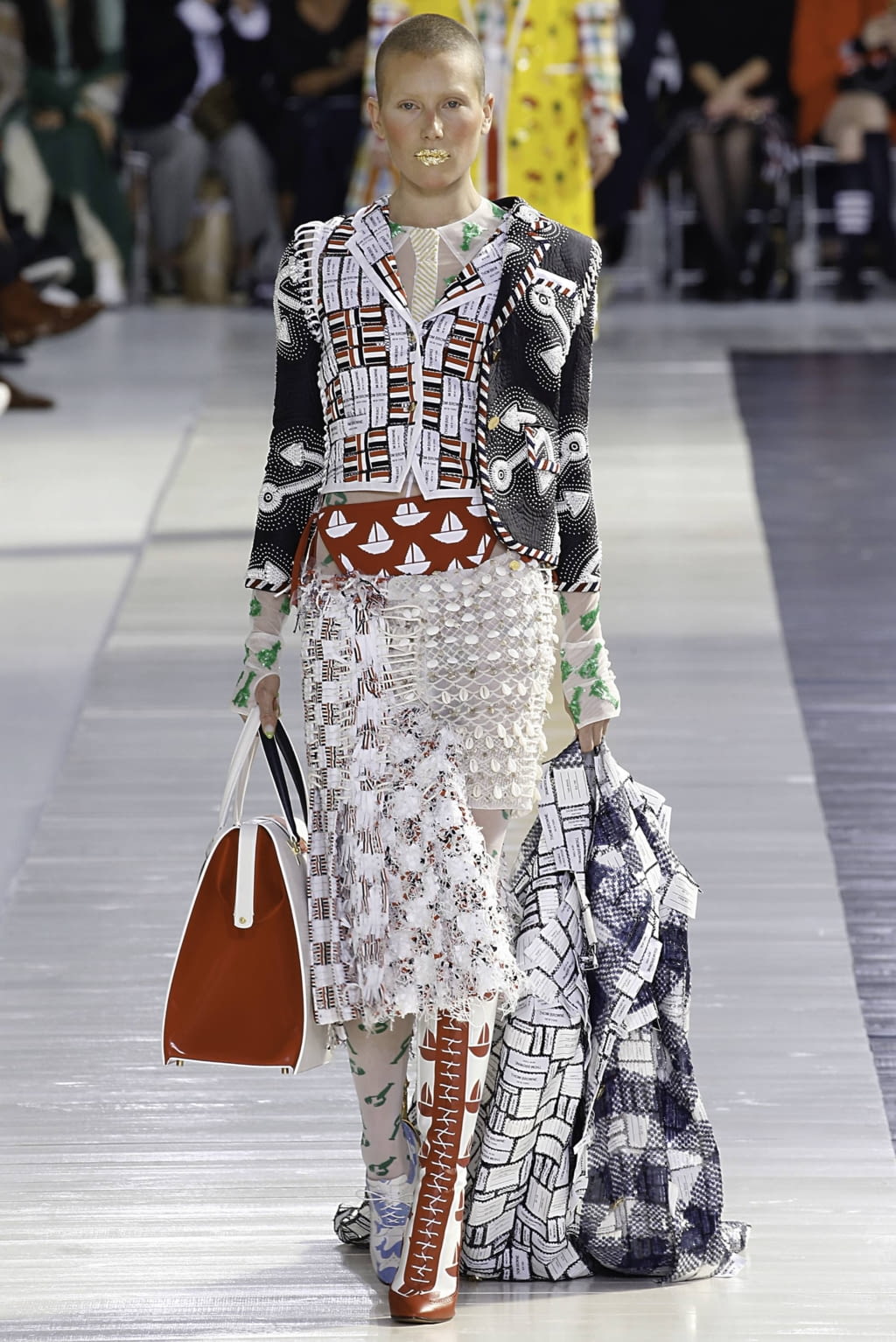Fashion Week Paris Spring/Summer 2019 look 8 from the Thom Browne collection womenswear