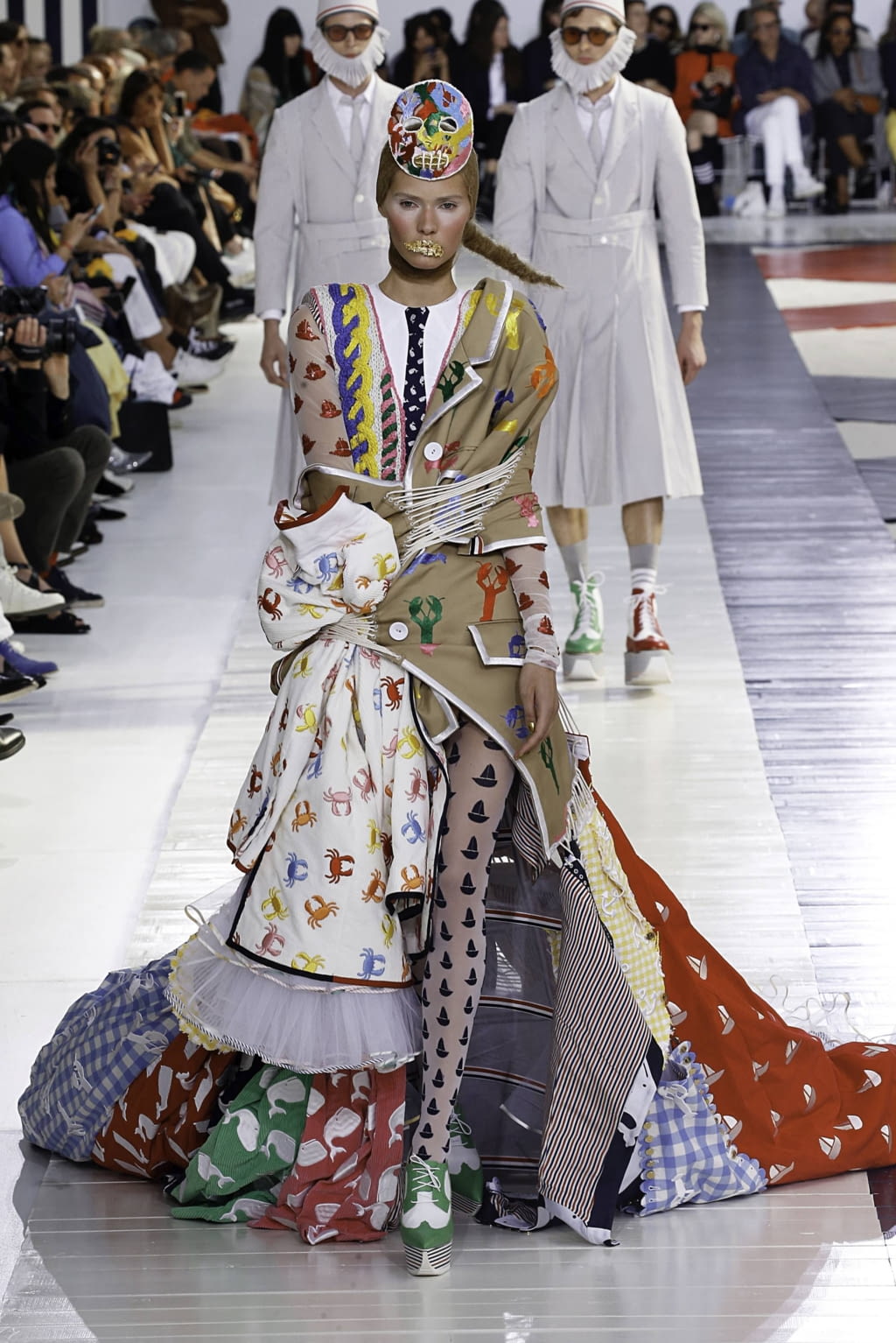 Fashion Week Paris Spring/Summer 2019 look 41 from the Thom Browne collection womenswear