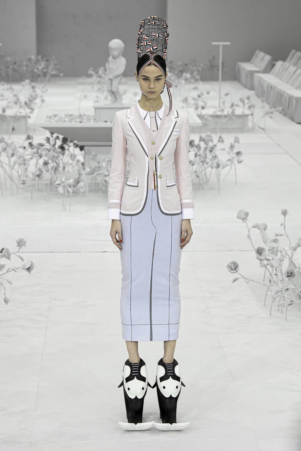 Fashion Week Paris Spring/Summer 2020 look 1 from the Thom Browne collection womenswear