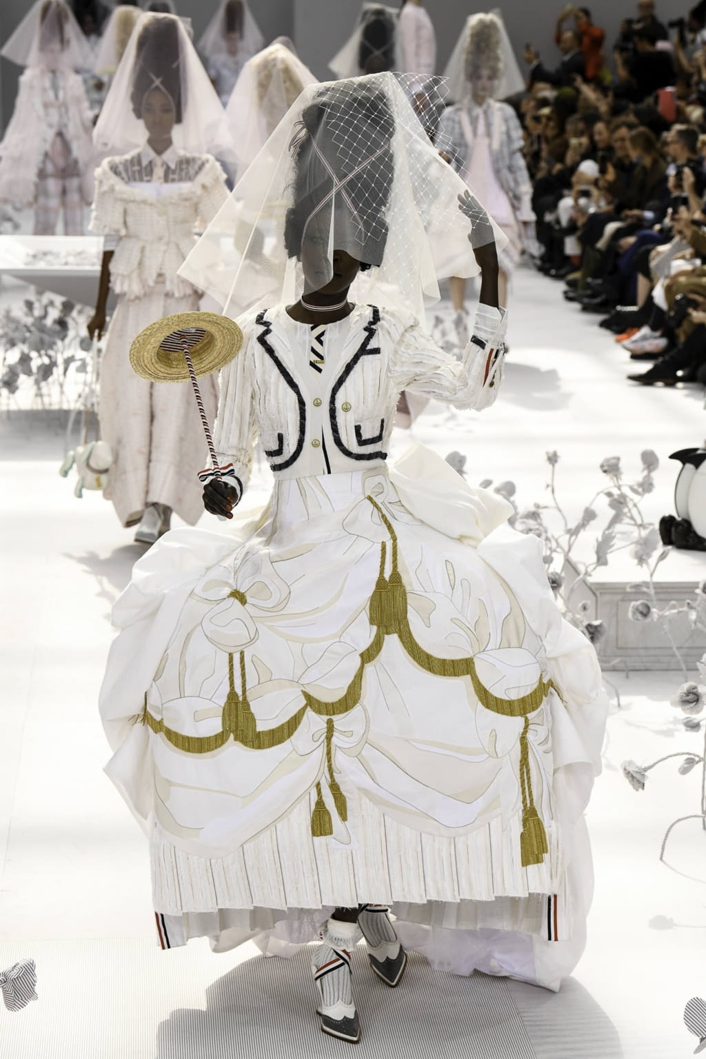 Fashion Week Paris Spring/Summer 2020 look 37 from the Thom Browne collection womenswear