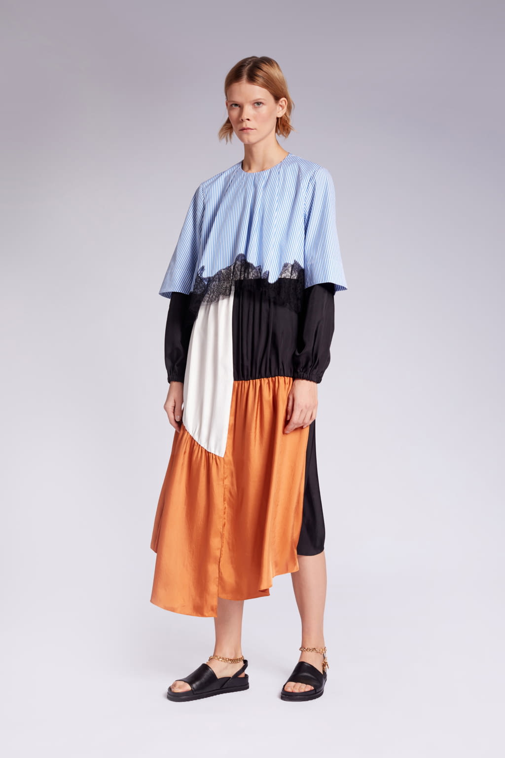Fashion Week New York Pre-Fall 2019 look 30 from the Tibi collection 女装