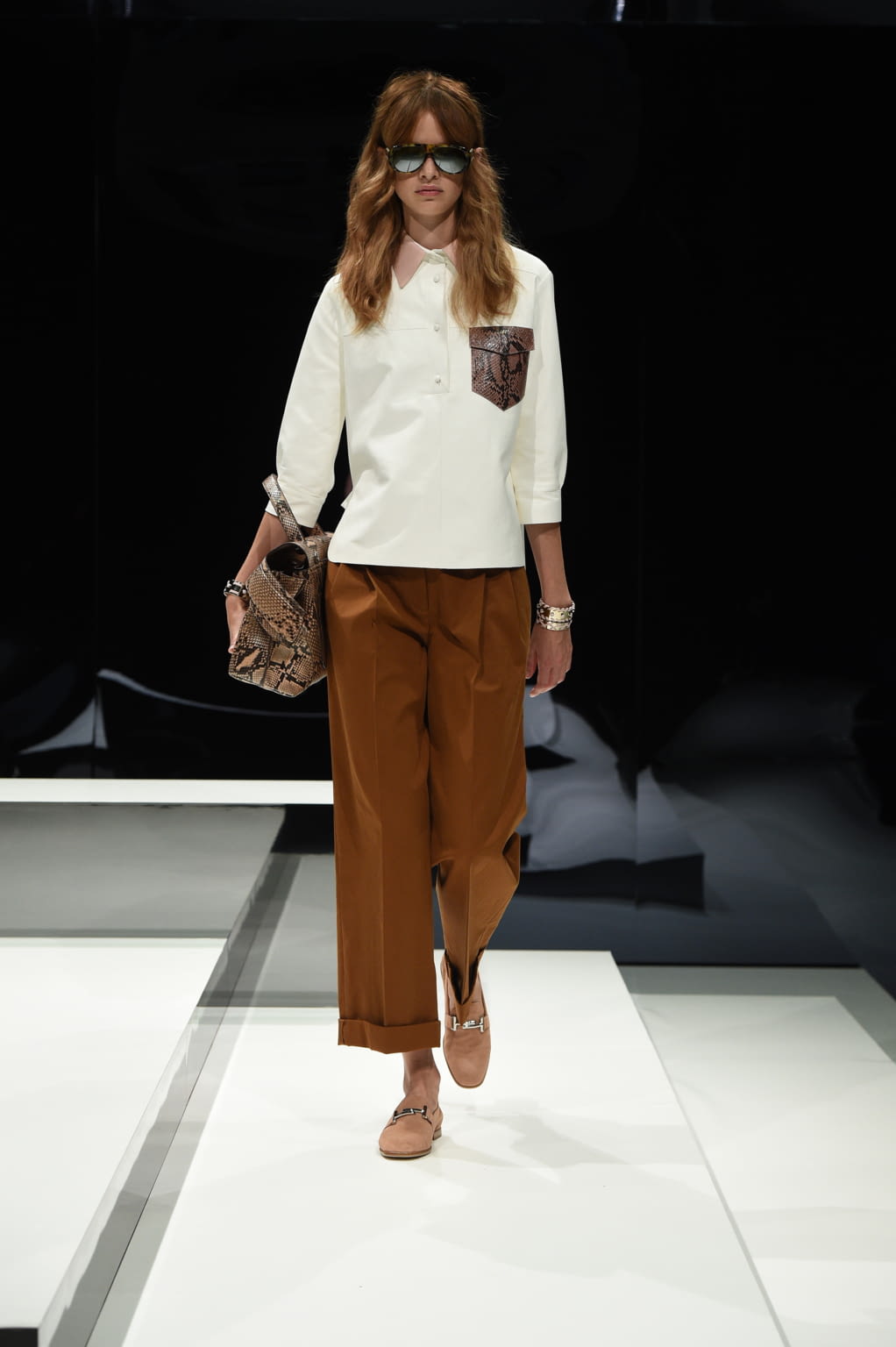 Fashion Week Milan Spring/Summer 2017 look 14 from the Tod's collection womenswear