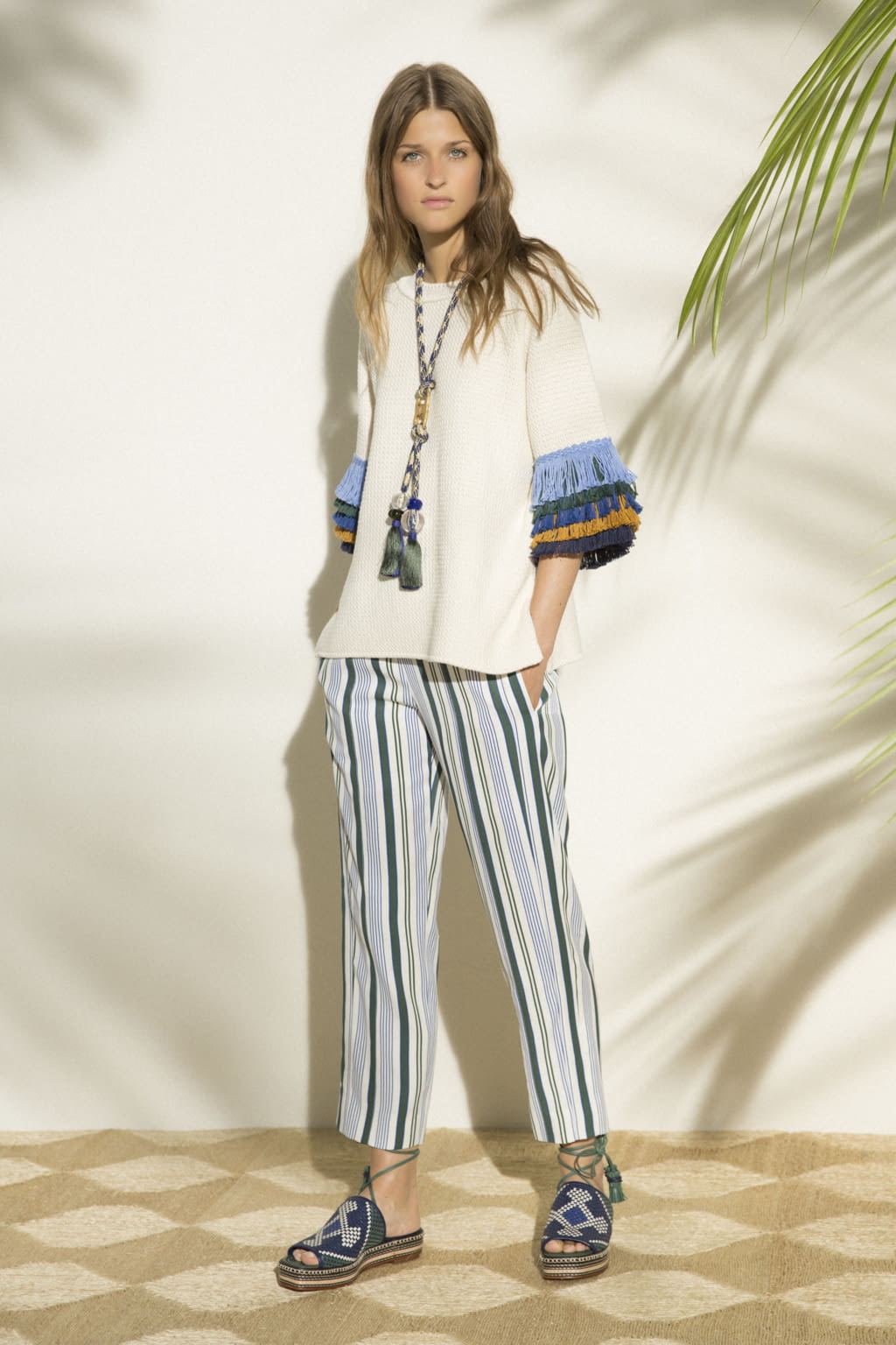 Fashion Week New York Resort 2017 look 4 from the Tory Burch collection 女装