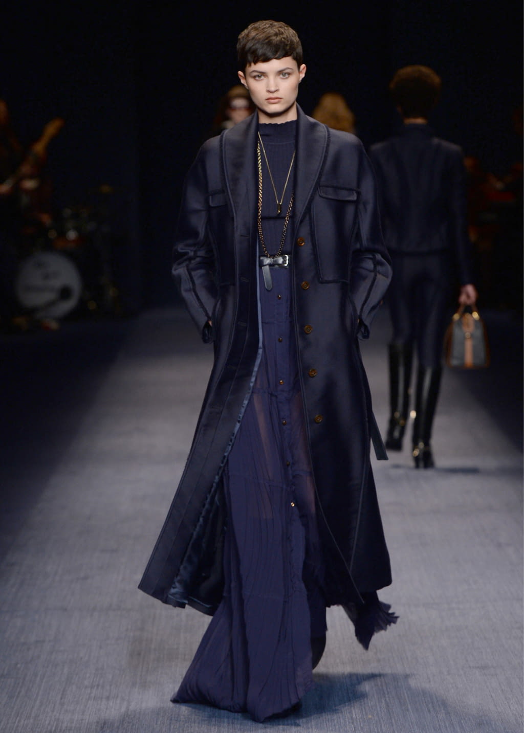 Fashion Week Milan Fall/Winter 2016 look 23 from the Trussardi collection womenswear