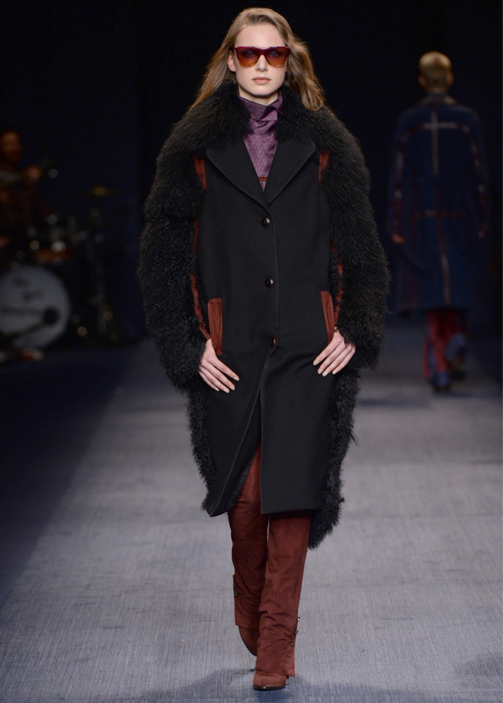 Fashion Week Milan Fall/Winter 2016 look 35 from the Trussardi collection 女装