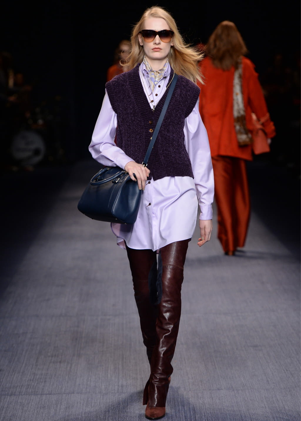 Fashion Week Milan Fall/Winter 2016 look 40 from the Trussardi collection 女装