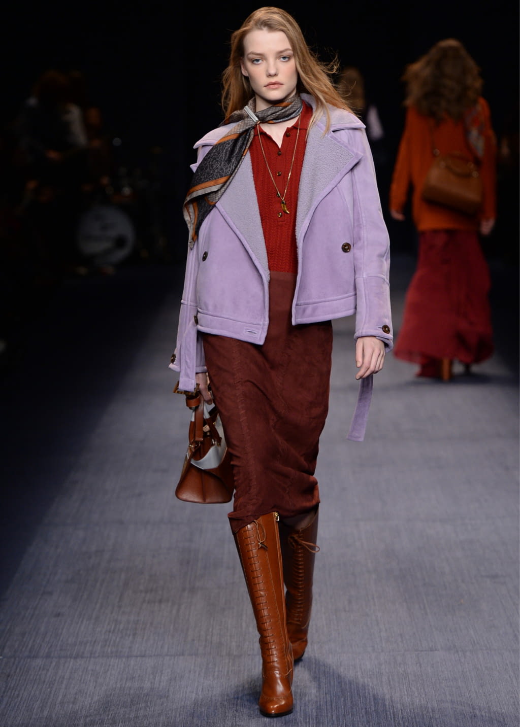 Fashion Week Milan Fall/Winter 2016 look 42 from the Trussardi collection 女装