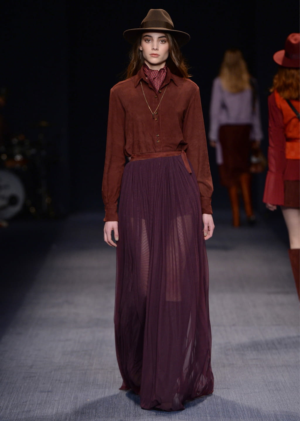 Fashion Week Milan Fall/Winter 2016 look 44 from the Trussardi collection womenswear