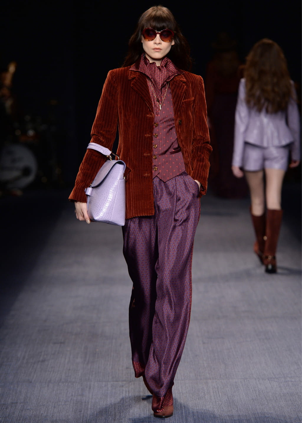 Fashion Week Milan Fall/Winter 2016 look 46 from the Trussardi collection 女装