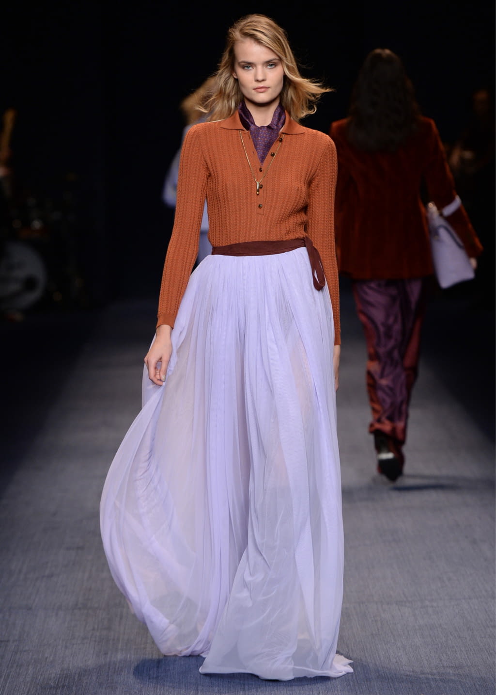 Fashion Week Milan Fall/Winter 2016 look 47 from the Trussardi collection womenswear