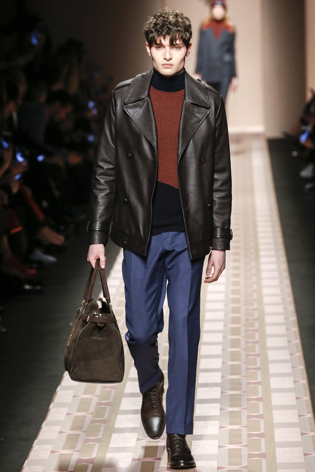 Fashion Week Milan Fall/Winter 2017 look 15 from the Trussardi collection 女装