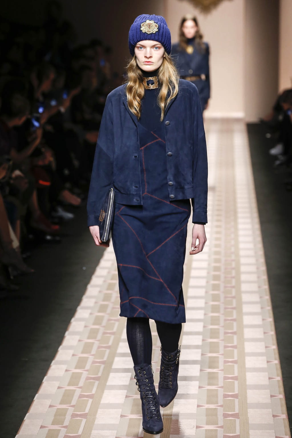 Fashion Week Milan Fall/Winter 2017 look 35 from the Trussardi collection womenswear