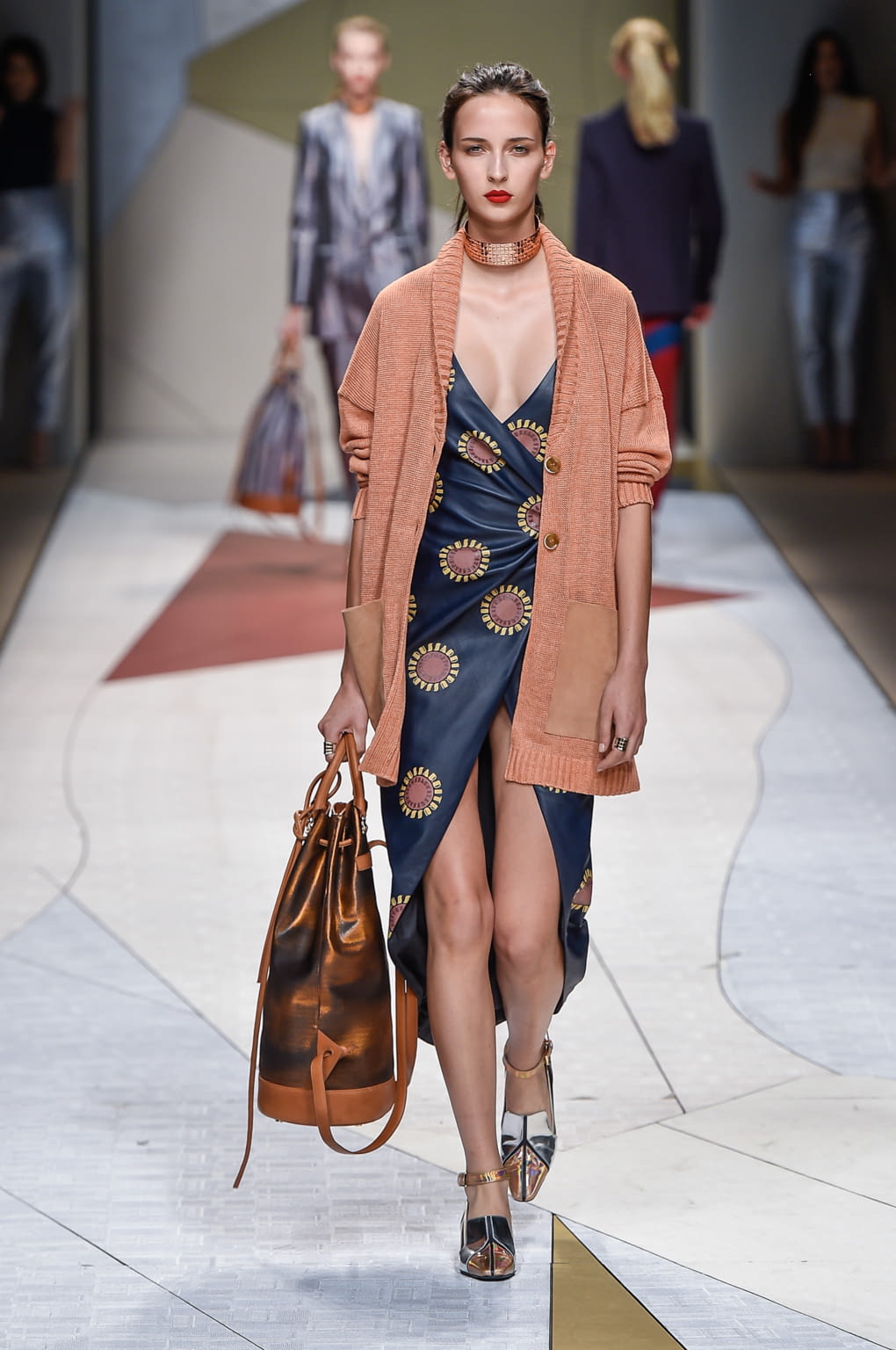 Fashion Week Milan Spring/Summer 2017 look 13 from the Trussardi collection womenswear