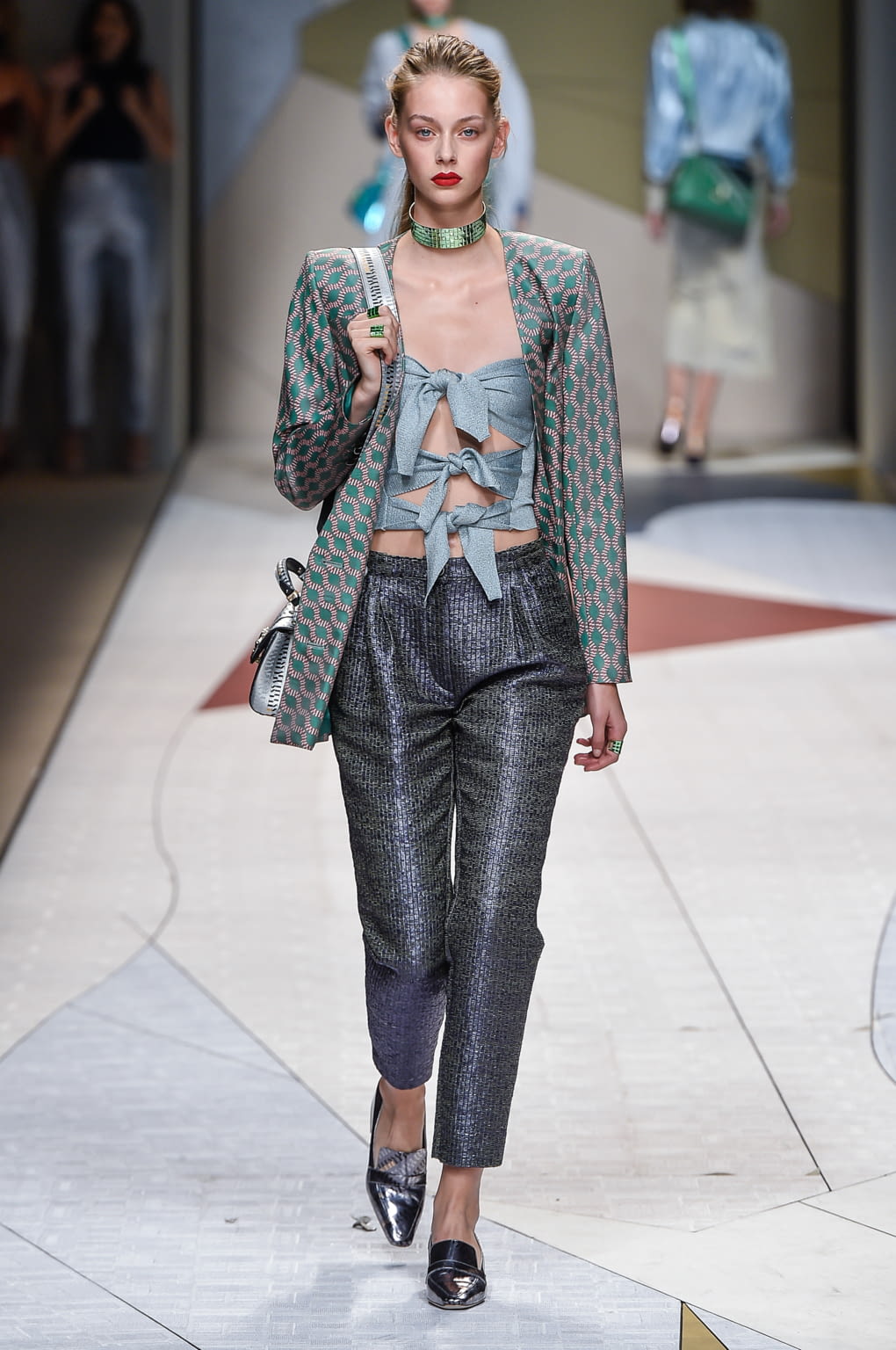 Fashion Week Milan Spring/Summer 2017 look 33 from the Trussardi collection womenswear