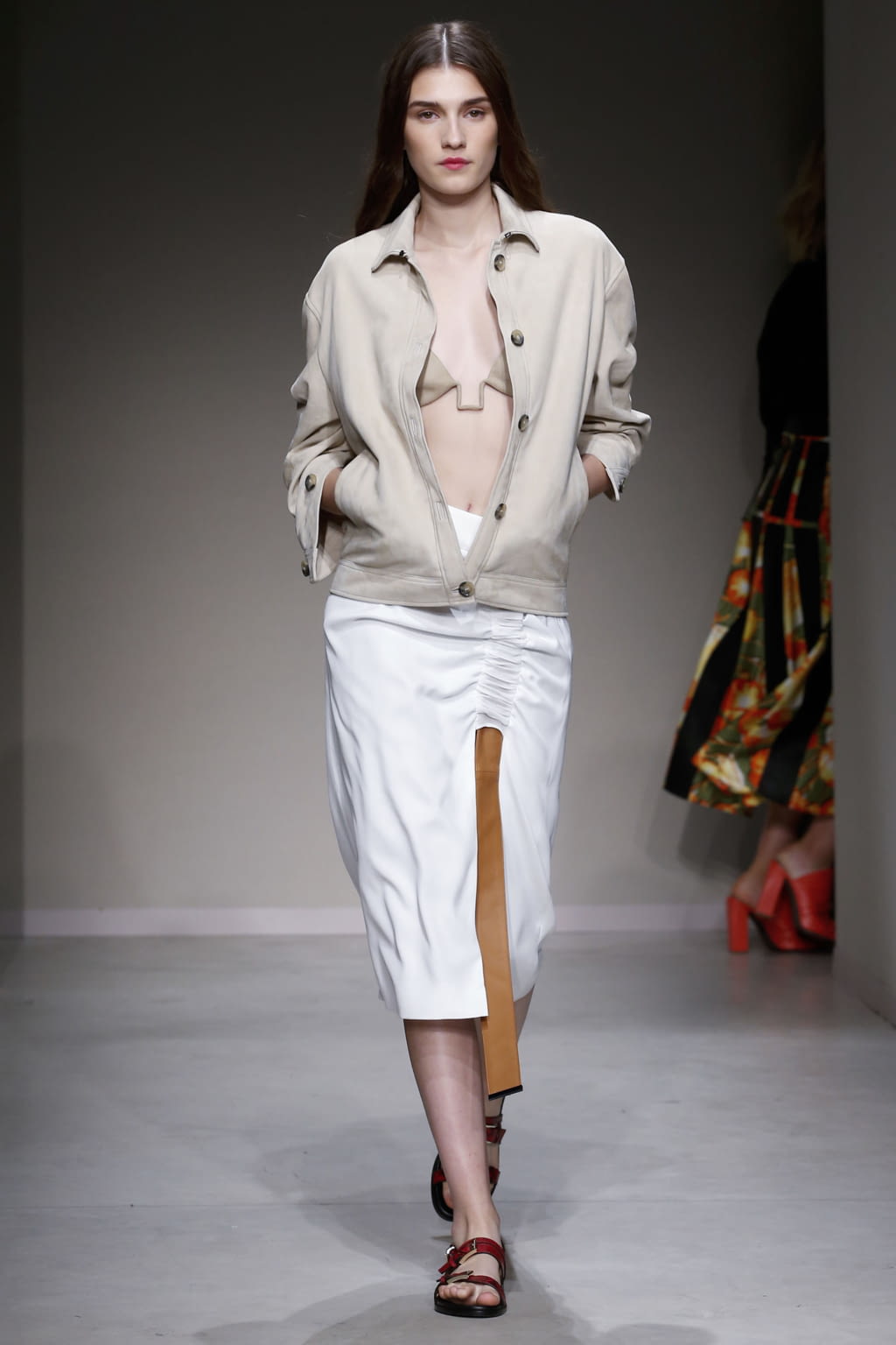 Fashion Week Milan Spring/Summer 2018 look 13 from the Trussardi collection womenswear