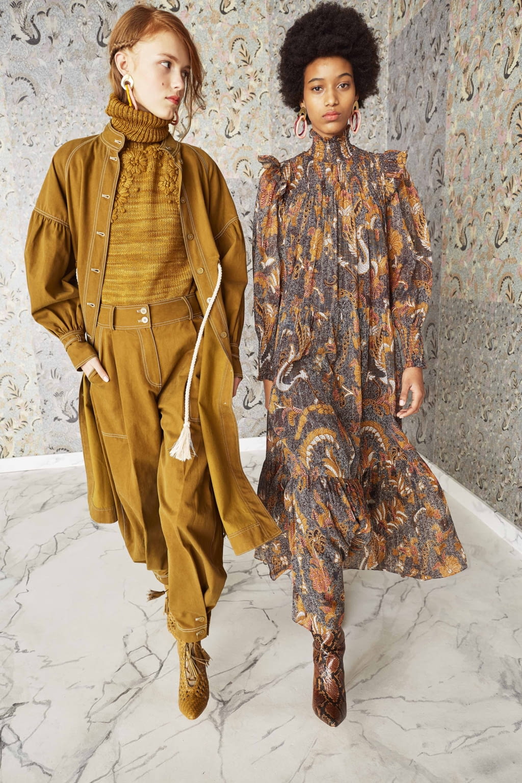 Fashion Week New York Pre-Fall 2019 look 1 from the Ulla Johnson collection womenswear