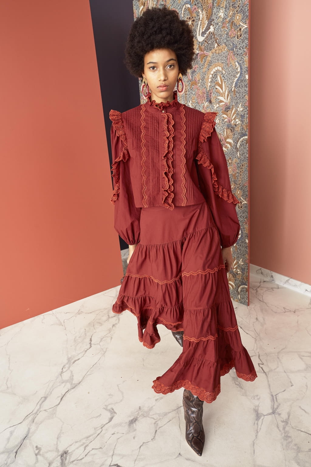 Fashion Week New York Pre-Fall 2019 look 9 from the Ulla Johnson collection 女装