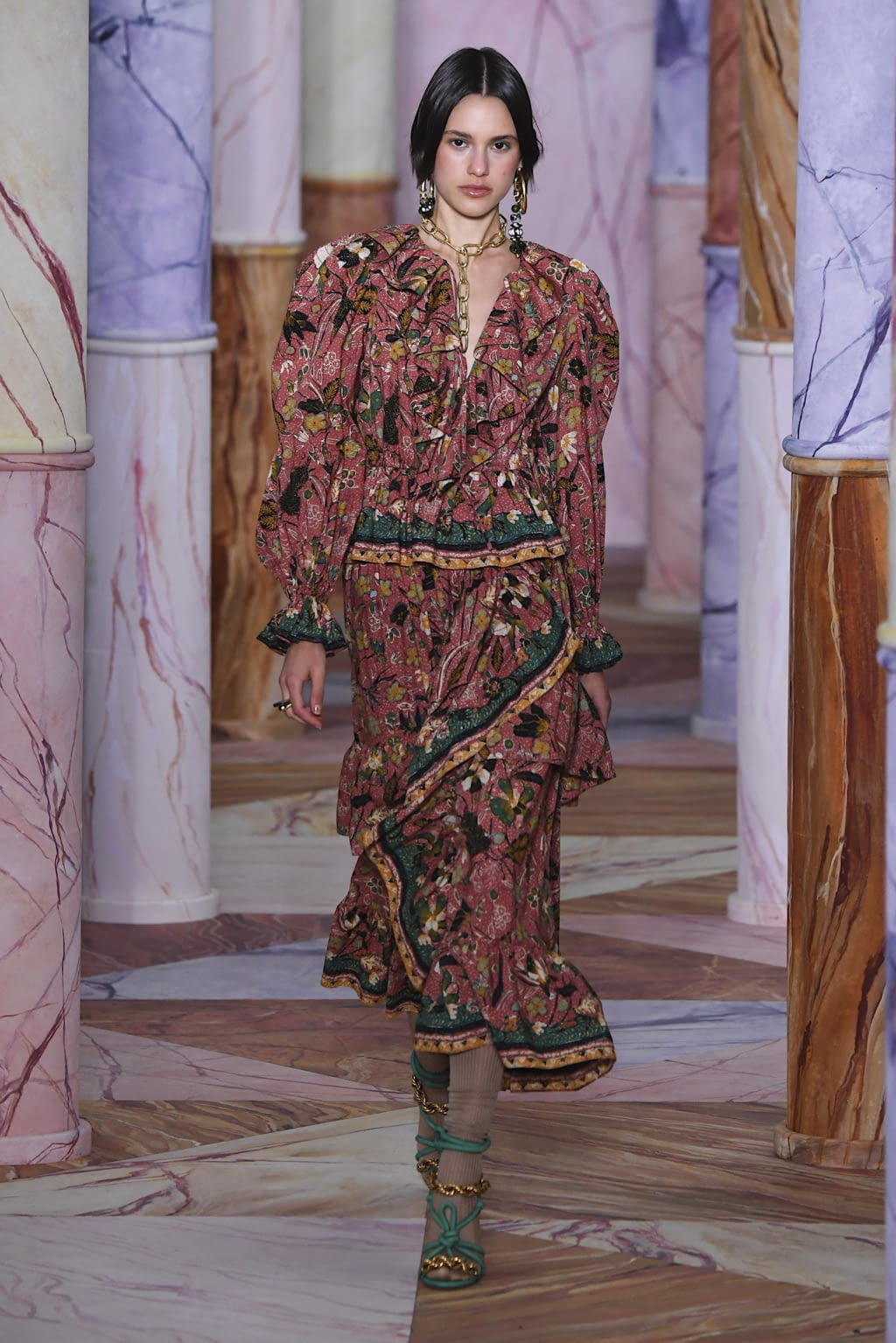 Fashion Week New York Fall/Winter 2020 look 7 from the Ulla Johnson collection 女装