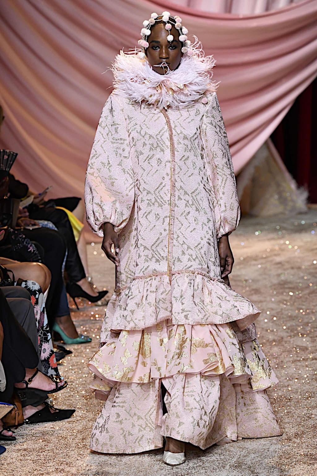Fashion Week Paris Fall/Winter 2019 look 30 from the Ulyana Sergeenko collection couture