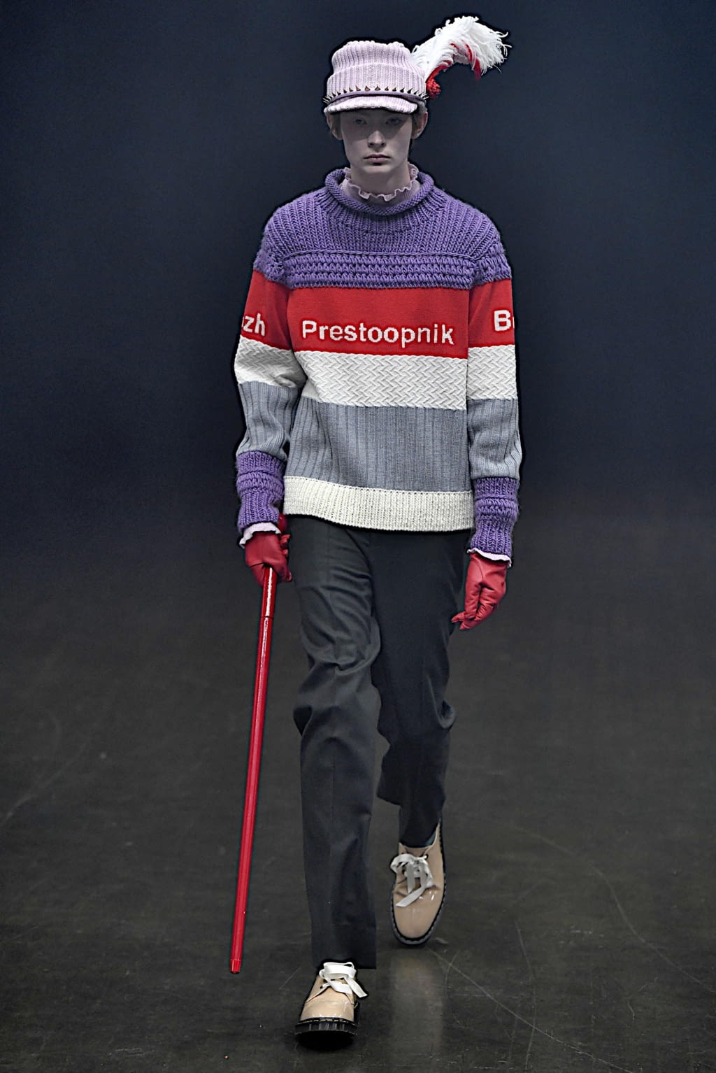 Fashion Week Paris Fall/Winter 2019 look 6 from the Undercover collection 男装