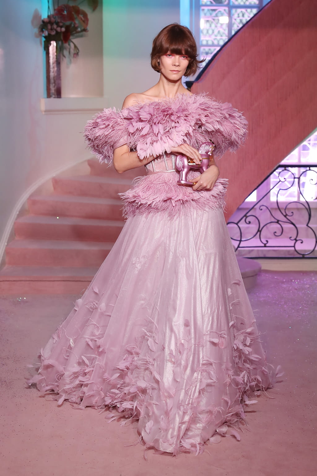Fashion Week Paris Spring/Summer 2020 look 19 from the Ulyana Sergeenko collection couture