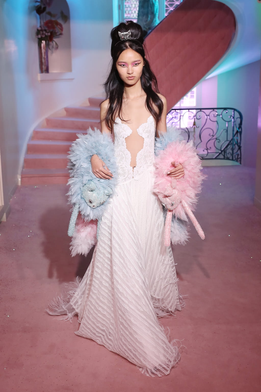 Fashion Week Paris Spring/Summer 2020 look 27 from the Ulyana Sergeenko collection couture
