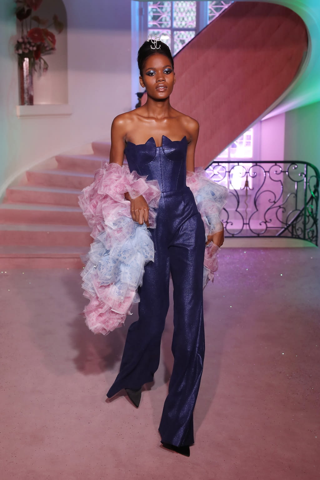 Fashion Week Paris Spring/Summer 2020 look 4 from the Ulyana Sergeenko collection couture