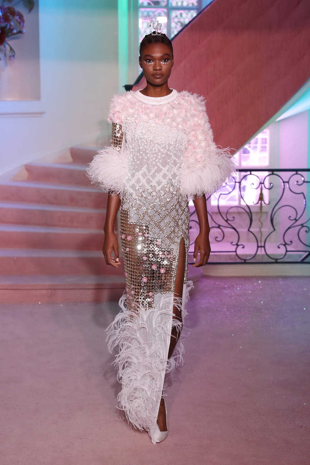 Fashion Week Paris Spring/Summer 2020 look 7 from the Ulyana Sergeenko collection couture